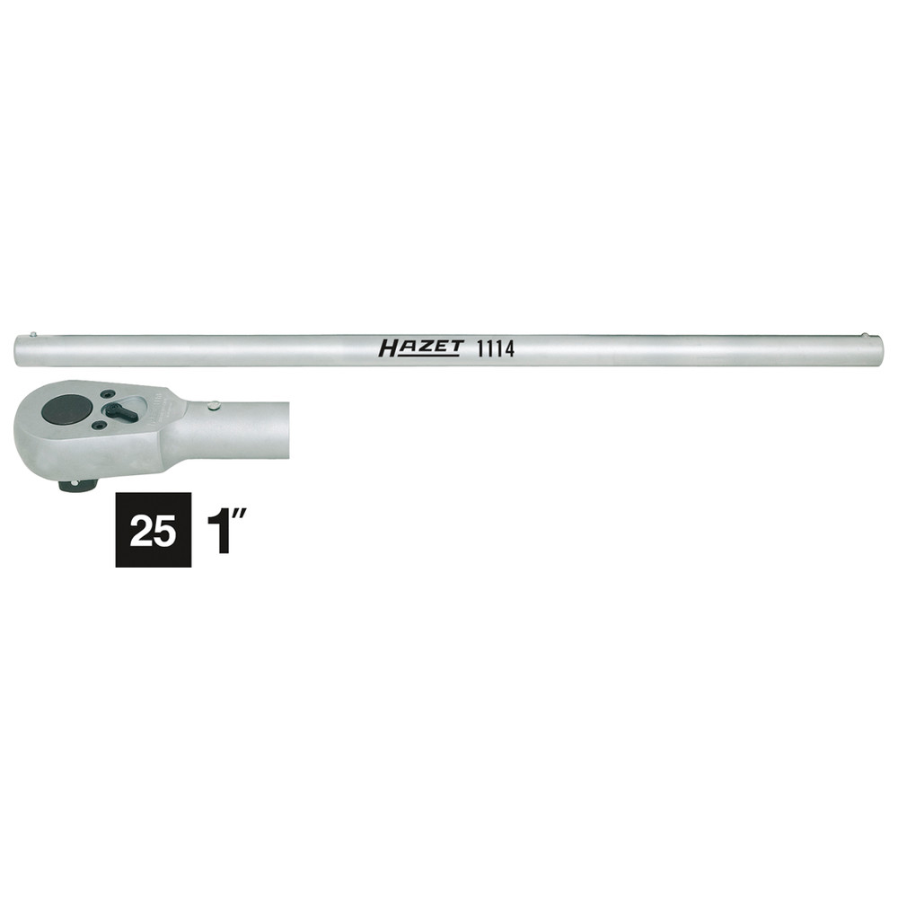 Umschaltknarre mit Drehstange 1116/2 - Gesamtlänge: 824 mm - Anzahl Werkzeuge: