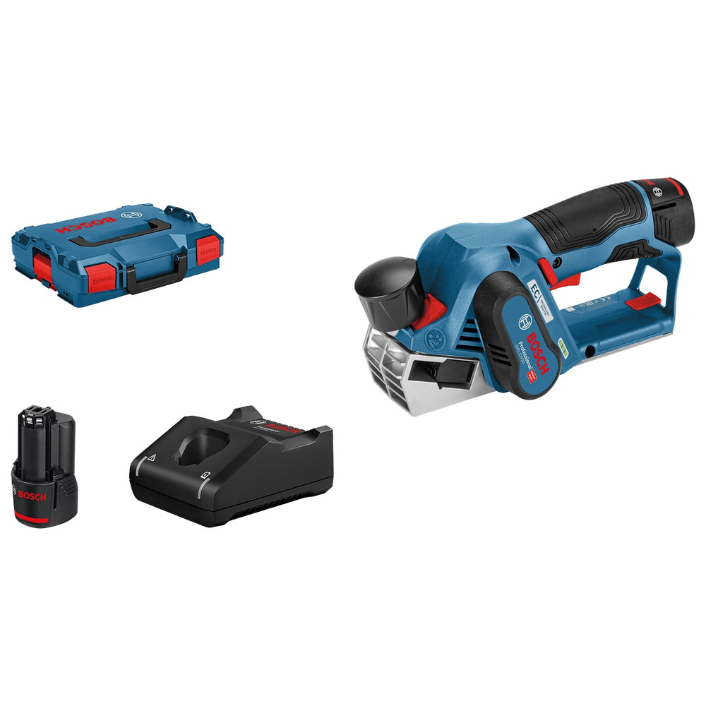 Akku-Hobel GHO 12V-20, 2 x 3,0 Ah, L-BOXX