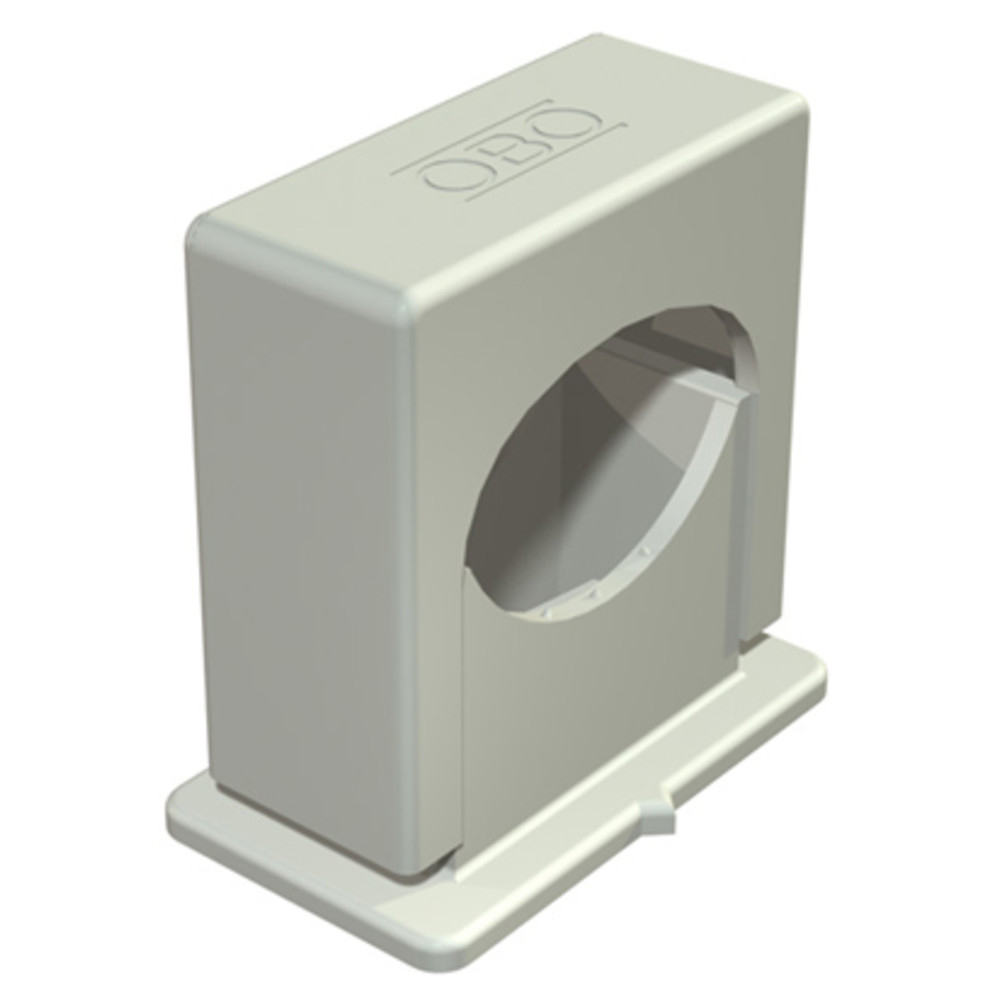Druck-ISO-Schelle Typ 3050, 1-fach, Spannbereich 6 - 16 mm, lichtgrau