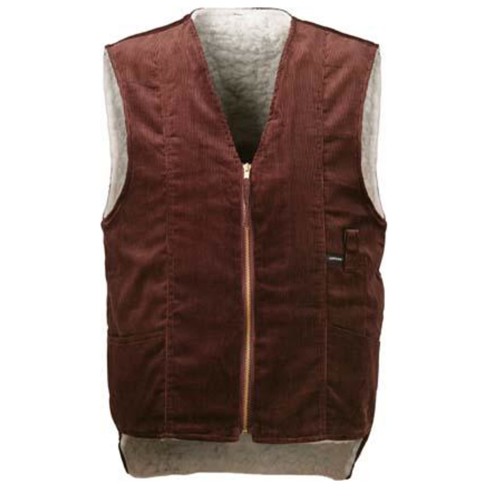 Cordweste, Webfell, Gr. 2XL, braun