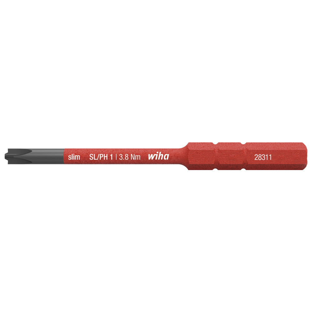 Bit slimBit electric 2831, PlusMinus/Phillips, SL/PH1 x 75 mm