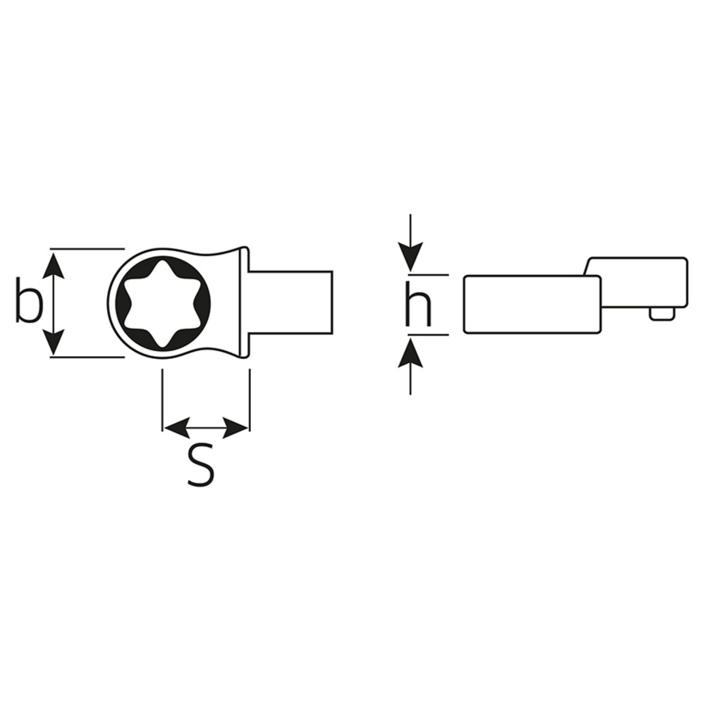 732TX/10 TORX-Einsteckwerkzeuge Gr. E10