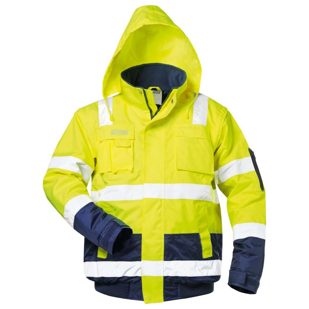Warnpilotenjacke Axel, Gr. XL, gelb/blau