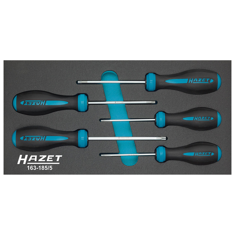 Schraubendreher-Satz HEXAnamic 163-185/5 - Tamper Resistant TORX Profil - Anz