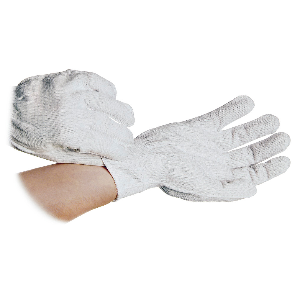 Nylon/Polyesterhandschuhe mit Bündchen, ohne Beschichtung, ESD, S