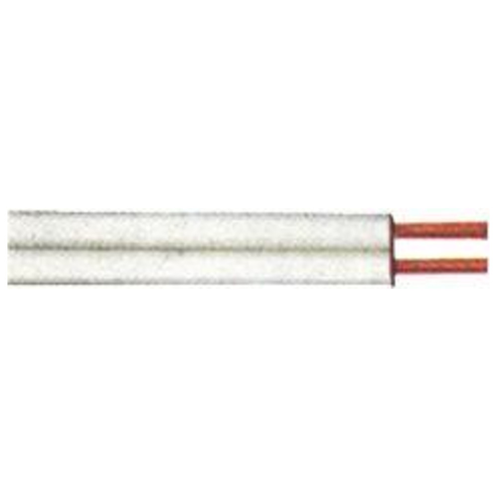 Zwillingsleitung H03VH-H 2 x 0,75 mm2, 25m-Ring, weiß