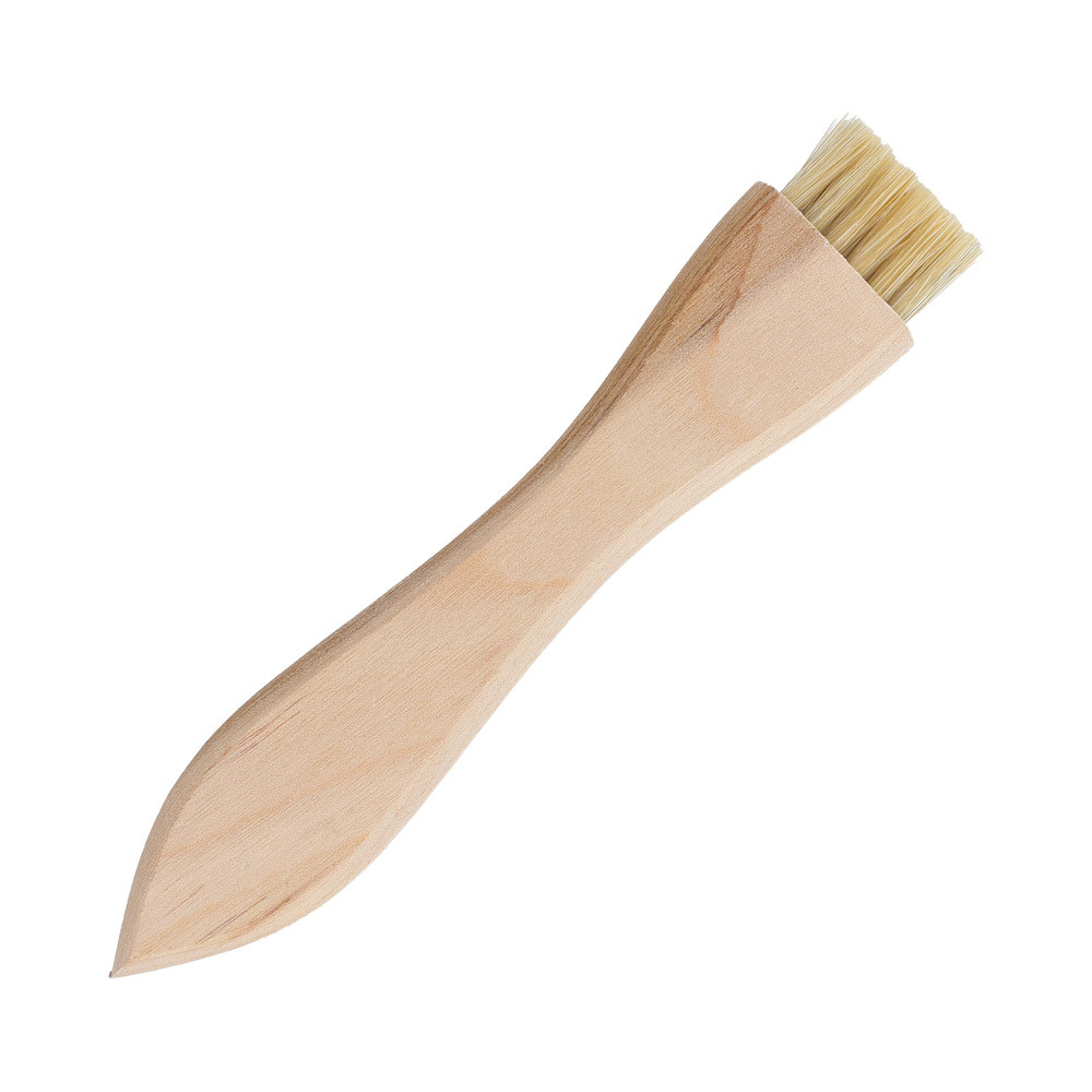 Reinigungspinsel mit Holzgriff, Schweineborsten, 22 x 9,5 mm