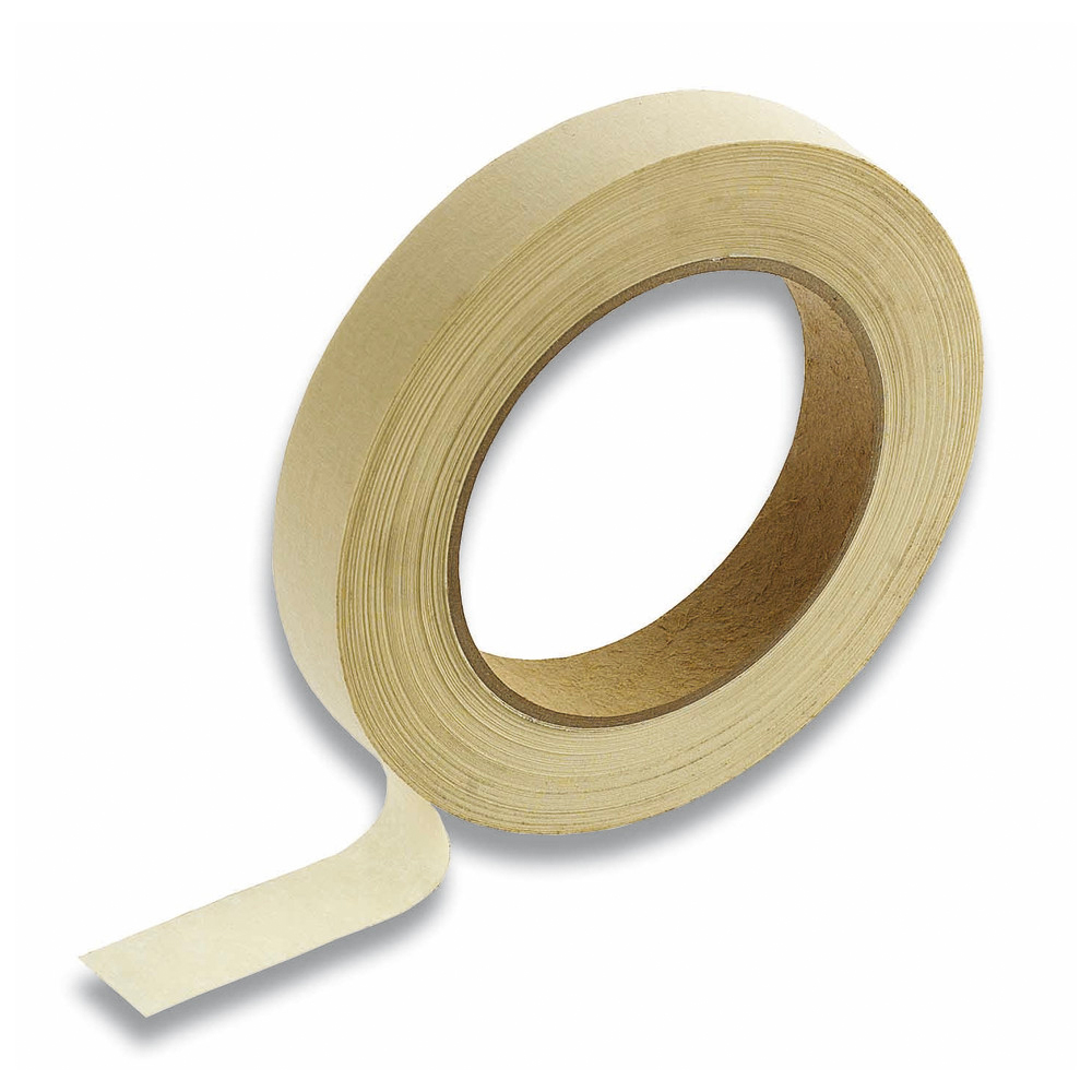 Flachkrepp-Papier-Abklebeband, Breite 38 mm, Länge 50 m, beige