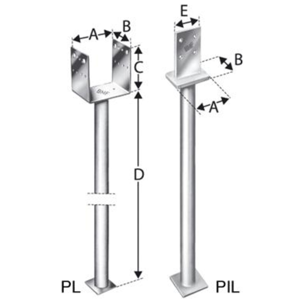 Stützenfuß PL100/70G-B SST