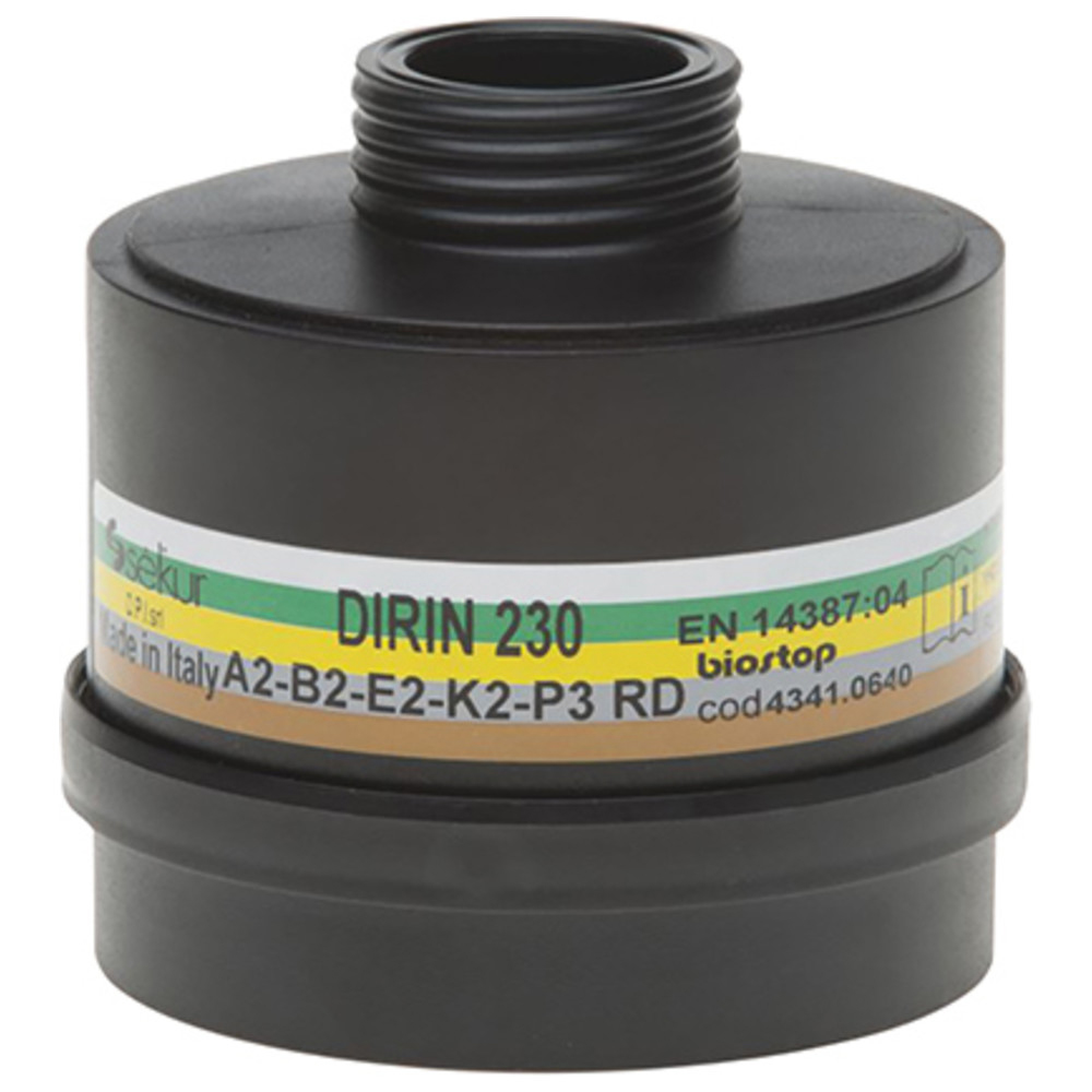 Mehrbereichskombifilter Dirin 230, ABEK2-P3 R D