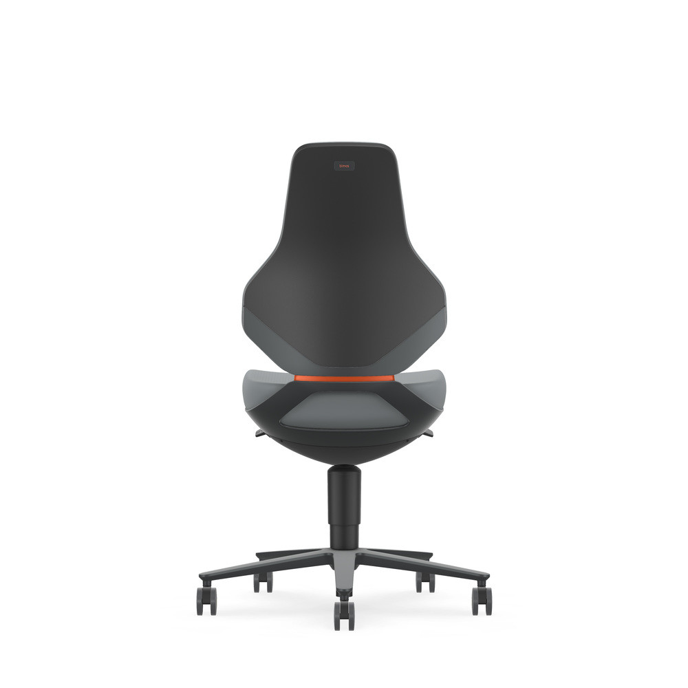 Bimos Drehstuhl Texon, mit Rollen, ESD, Skintec grau, Bild 3