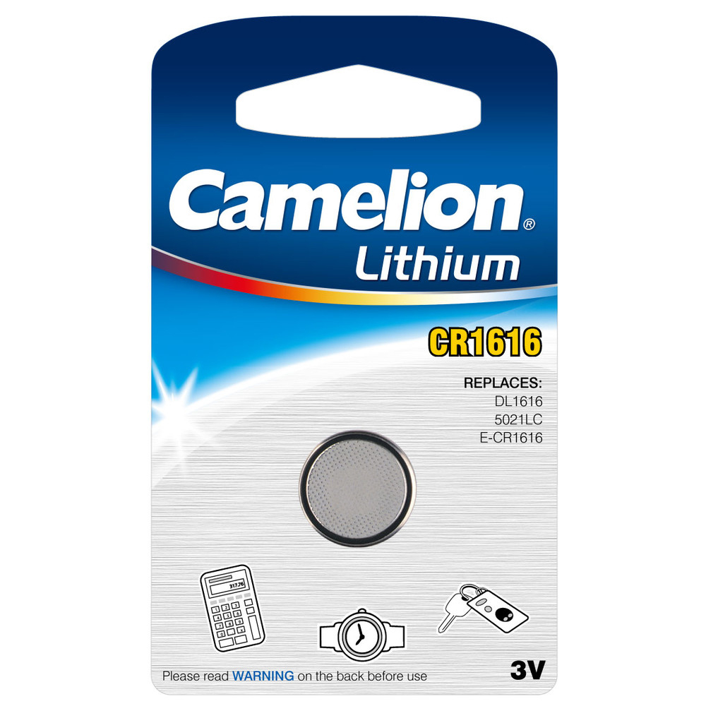 Lithium Knopfzelle CR-1616, 3V, 50 mAh