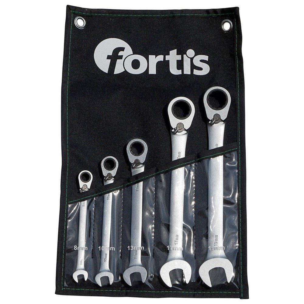 Maulschl.Satz mit Ringr. 5tlg.umsch.8-19mm FORTIS
