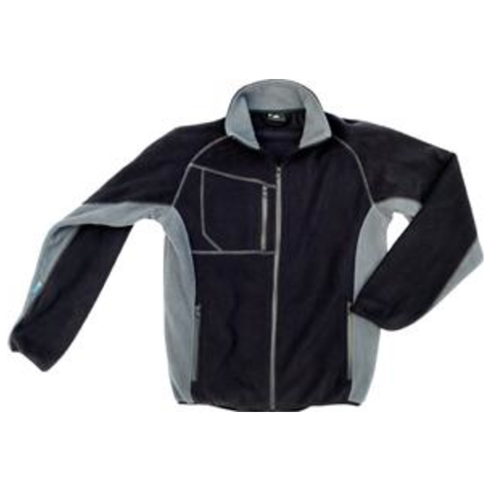 Fleecejacke Champ, Gr. 2XL, schw./grau