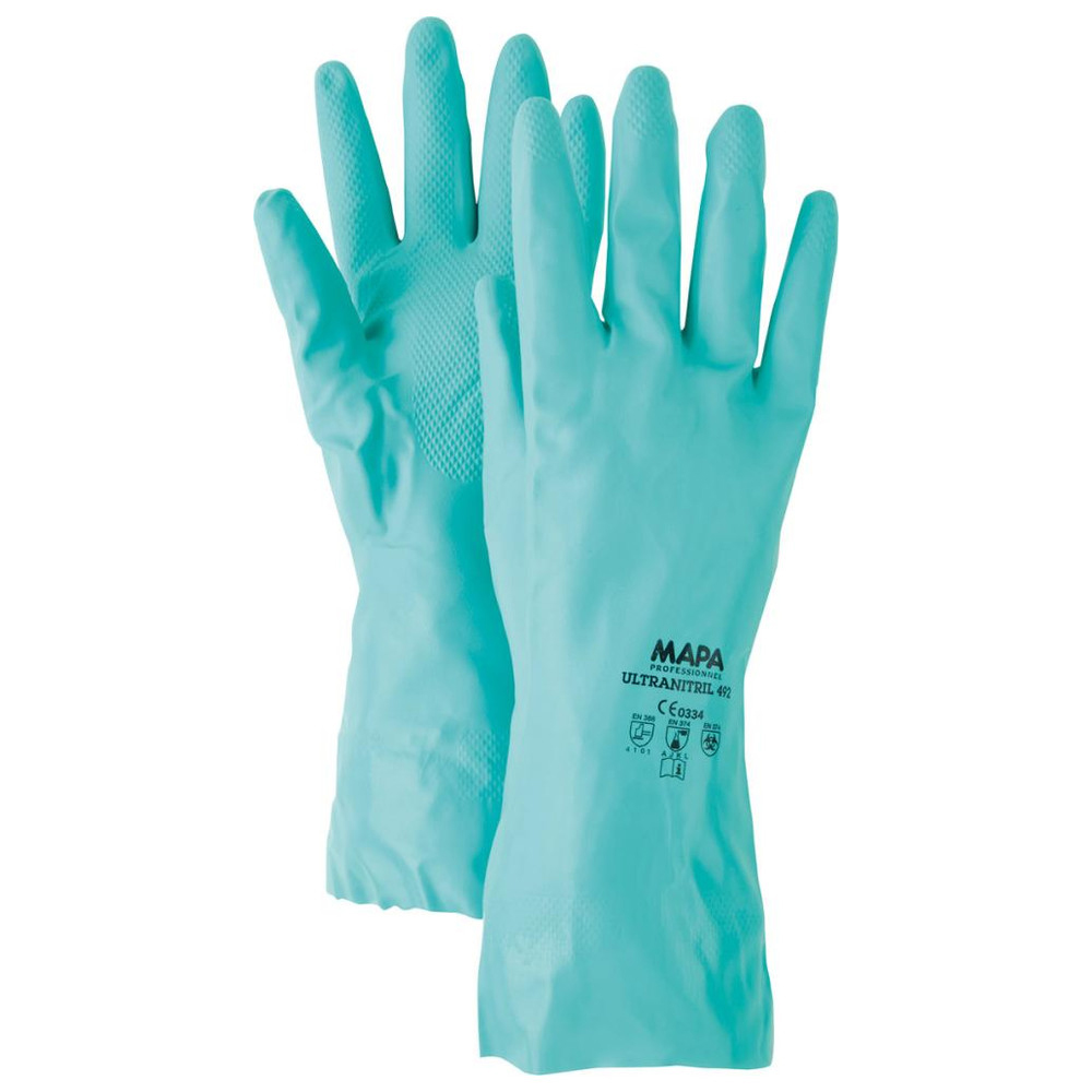 Handschuh Ultranitril 492, Gr. 9, grün