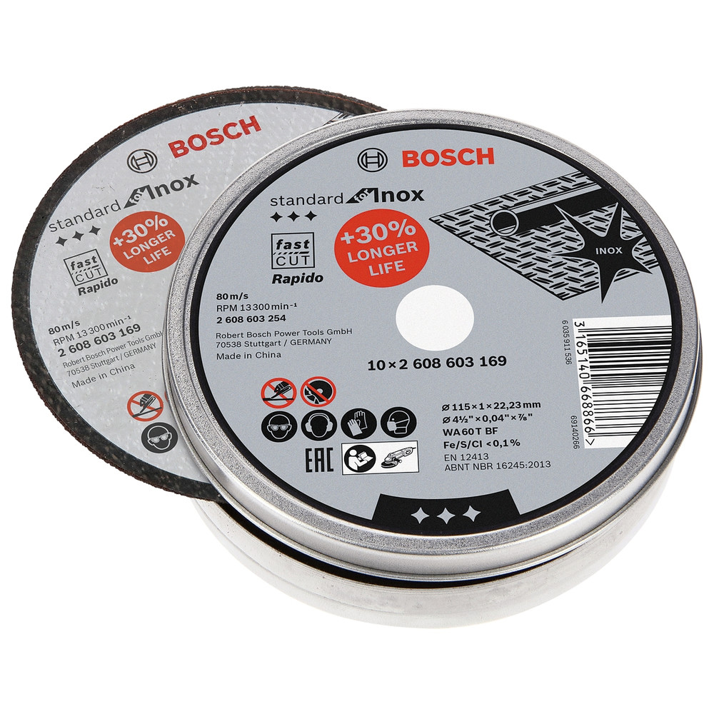 Trennscheibe Standard for Inox-Rapido, gerade, 115 x 1 mm