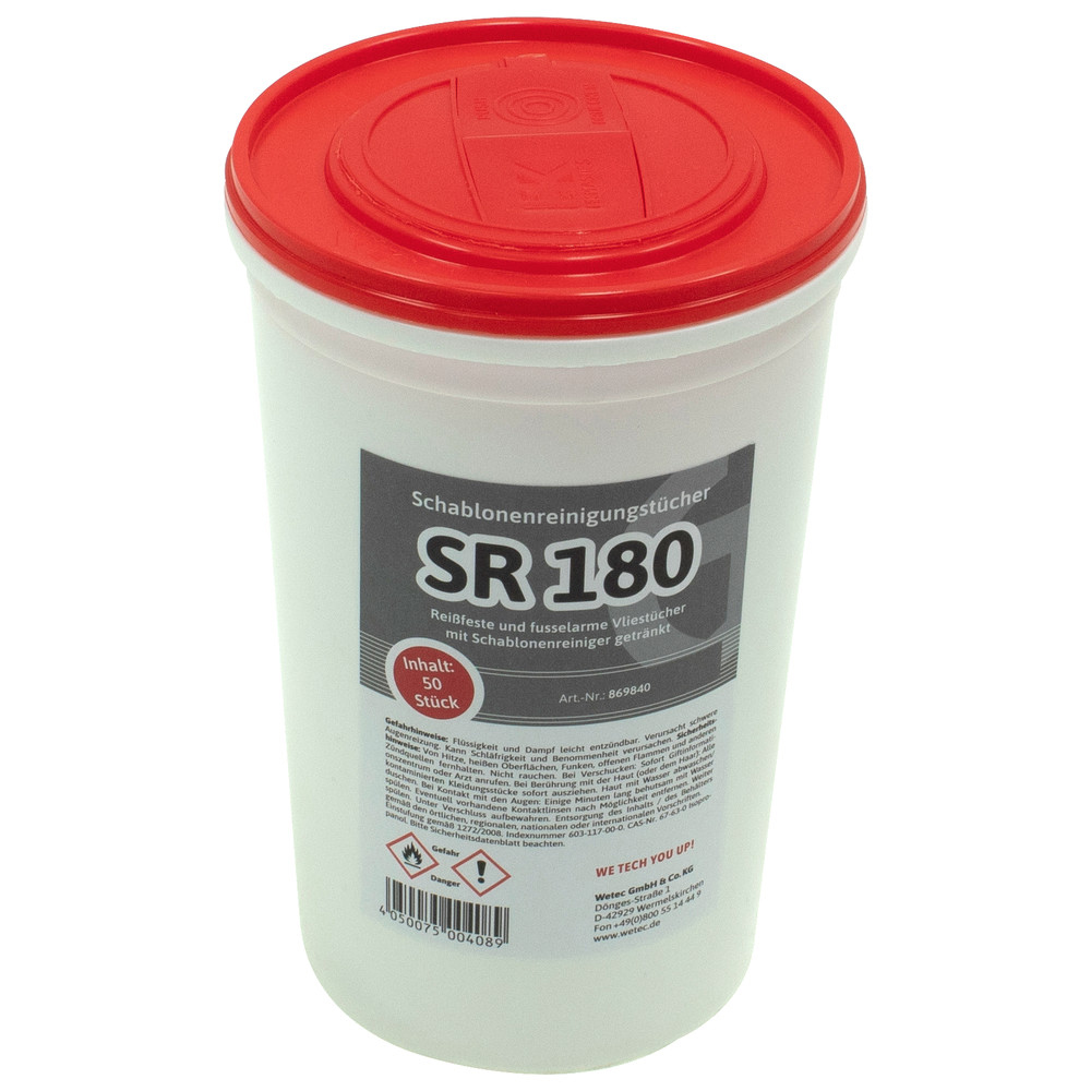 Schablonenreinigungstücher SR 180