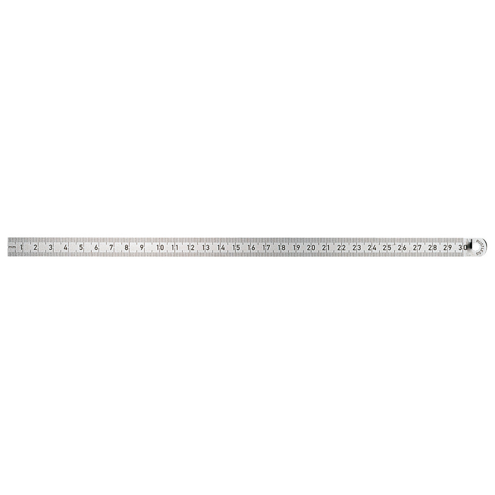 Biegsamer Stahlmaßstab, rostfrei, 100 x 13 mm