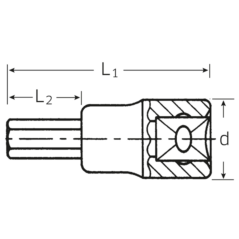 49 INHEX-Einsätze 3/8 10 mm