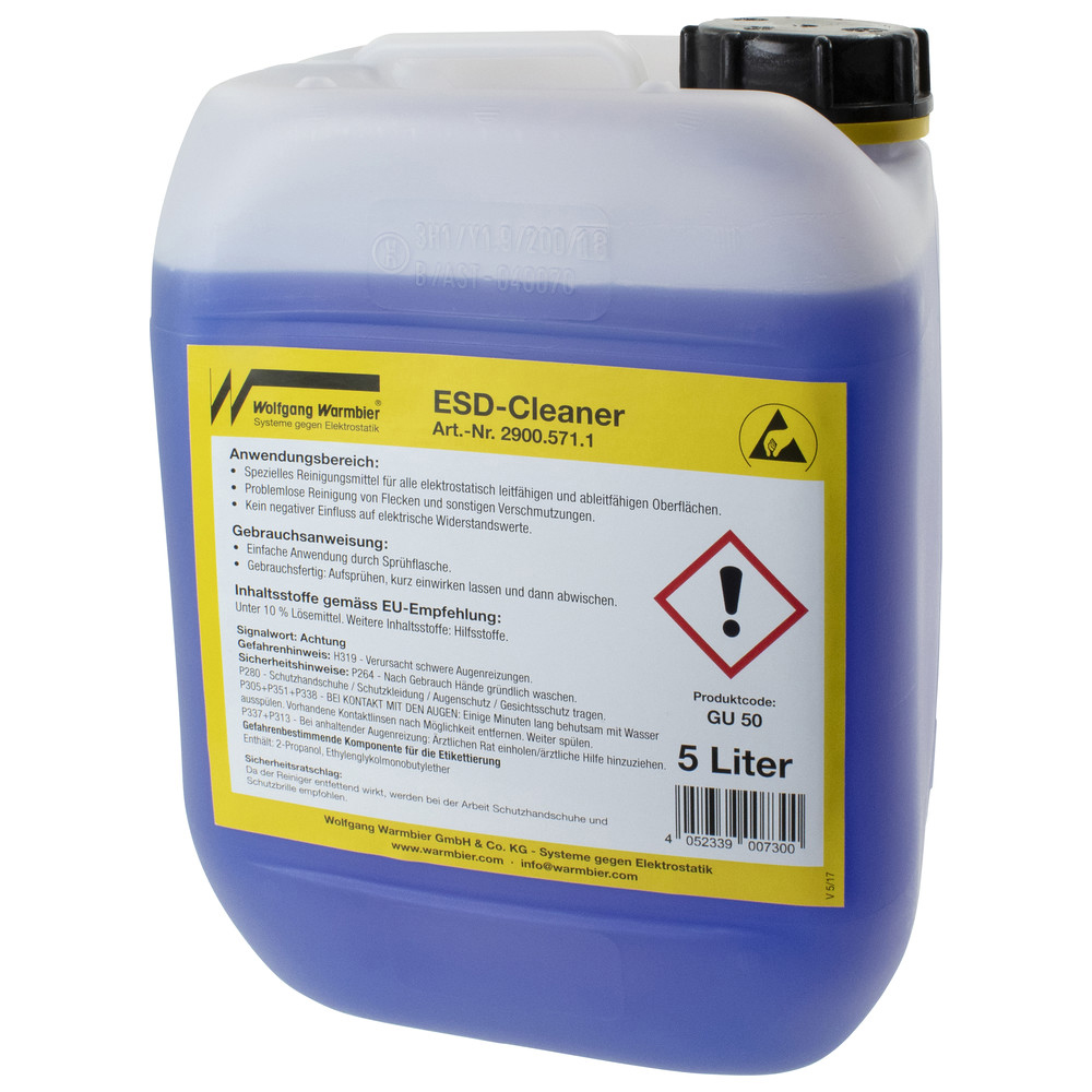 Warmbier Reiniger, ESD, 5 l, Nachfüllkanister