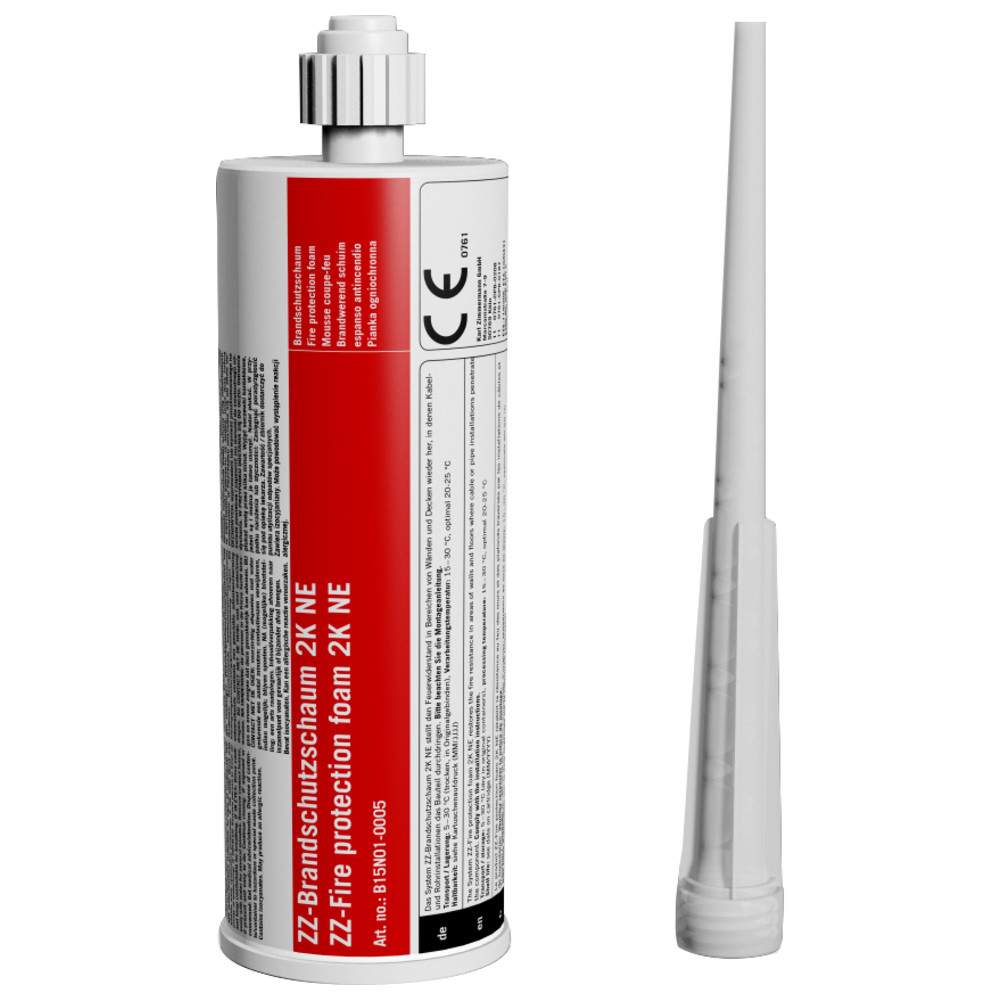 Brandschutzschaum ZZ 330, 2K-Set, 6 x 380 ml + 8 Mischer