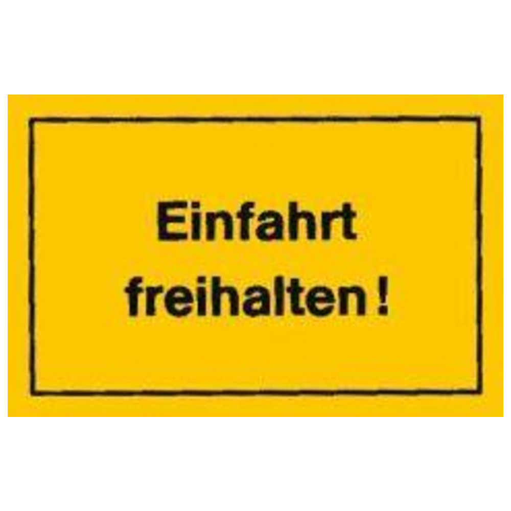 Verbotsschilder Einfahrt freihalten