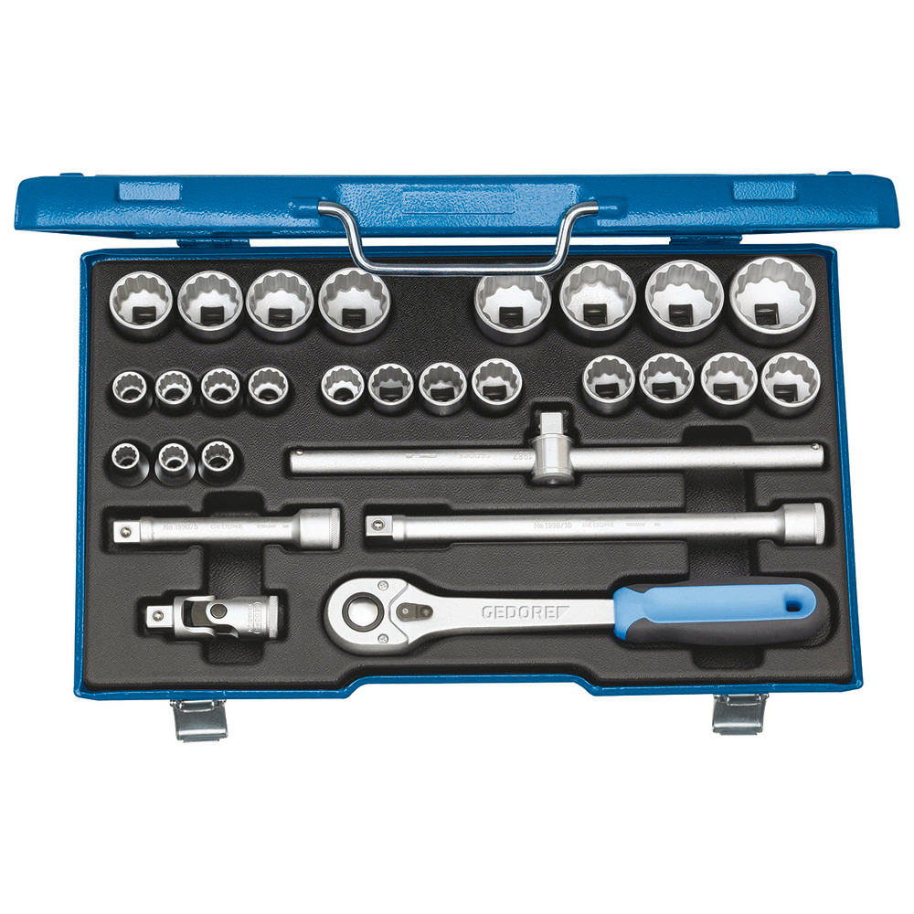 Steckschlüsselgarnitur 1/2" 28-teilig D19 VMU-10