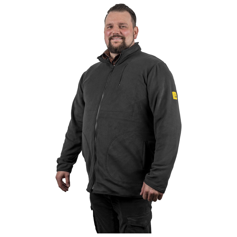 WETEC ESD-Fleecejacke, S, schwarz