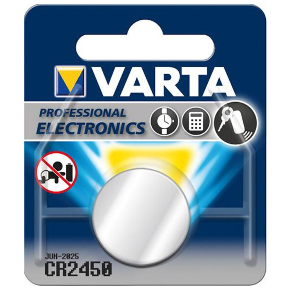 Electronics LithiumCR 2450, 3V, 1 Blister