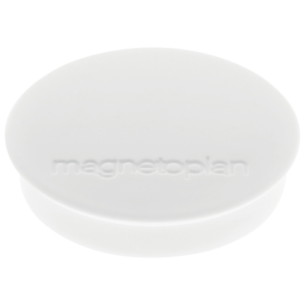 Magnet D30 mm VE10 Haftkraft 700 g weiss