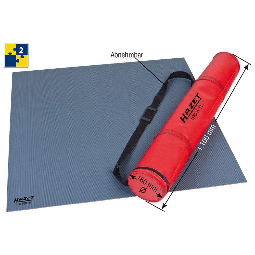 Stand-Isoliermatte 196VDE-8/2 - Anzahl Werkzeuge: 2