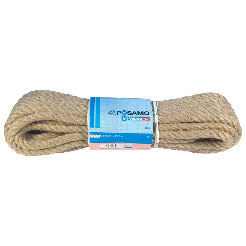 Hanf-Vielzweckseil 10 mmx20mnatur