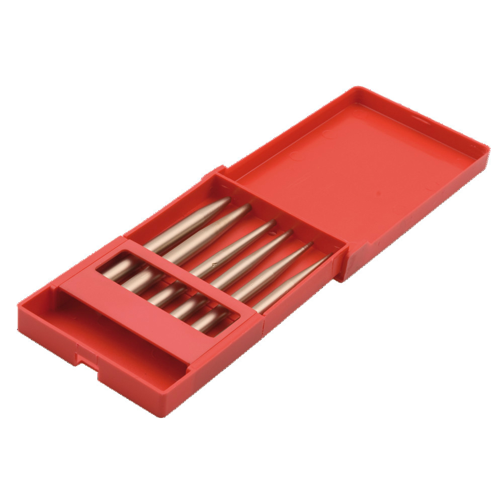 Durchtreibersatz funkenfrei, 6-teilig, 1 - 5 mm