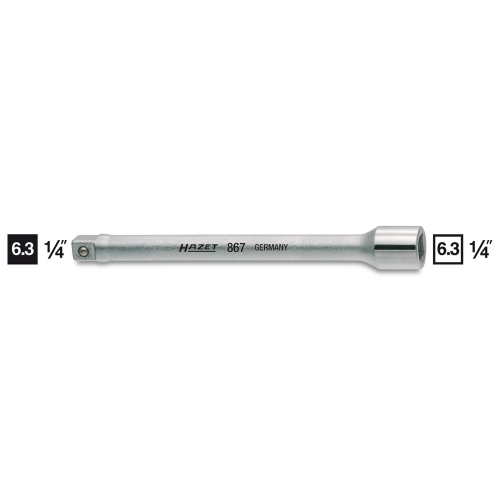 Verlängerung 867-4 - Vierkant hohl 6,3 mm (1/4 Zoll) - Vierkant massiv 6,3 mm (