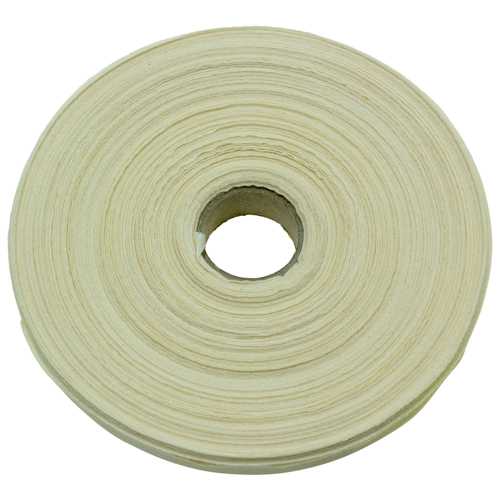 Baumwollband, rohweiß, unbehandelt, 20 mm x 100 m, 100 M
