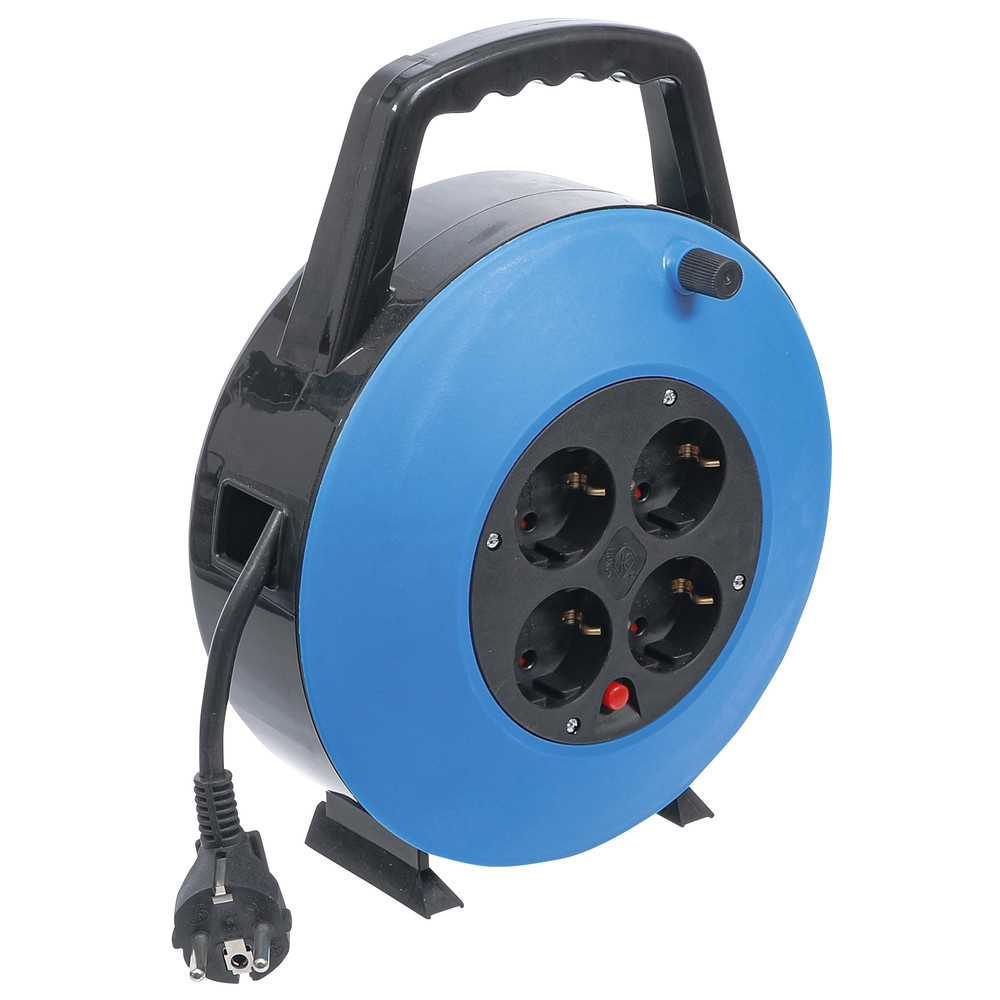 Kabelbox, 10 m, IP20, 4 Steckdosen