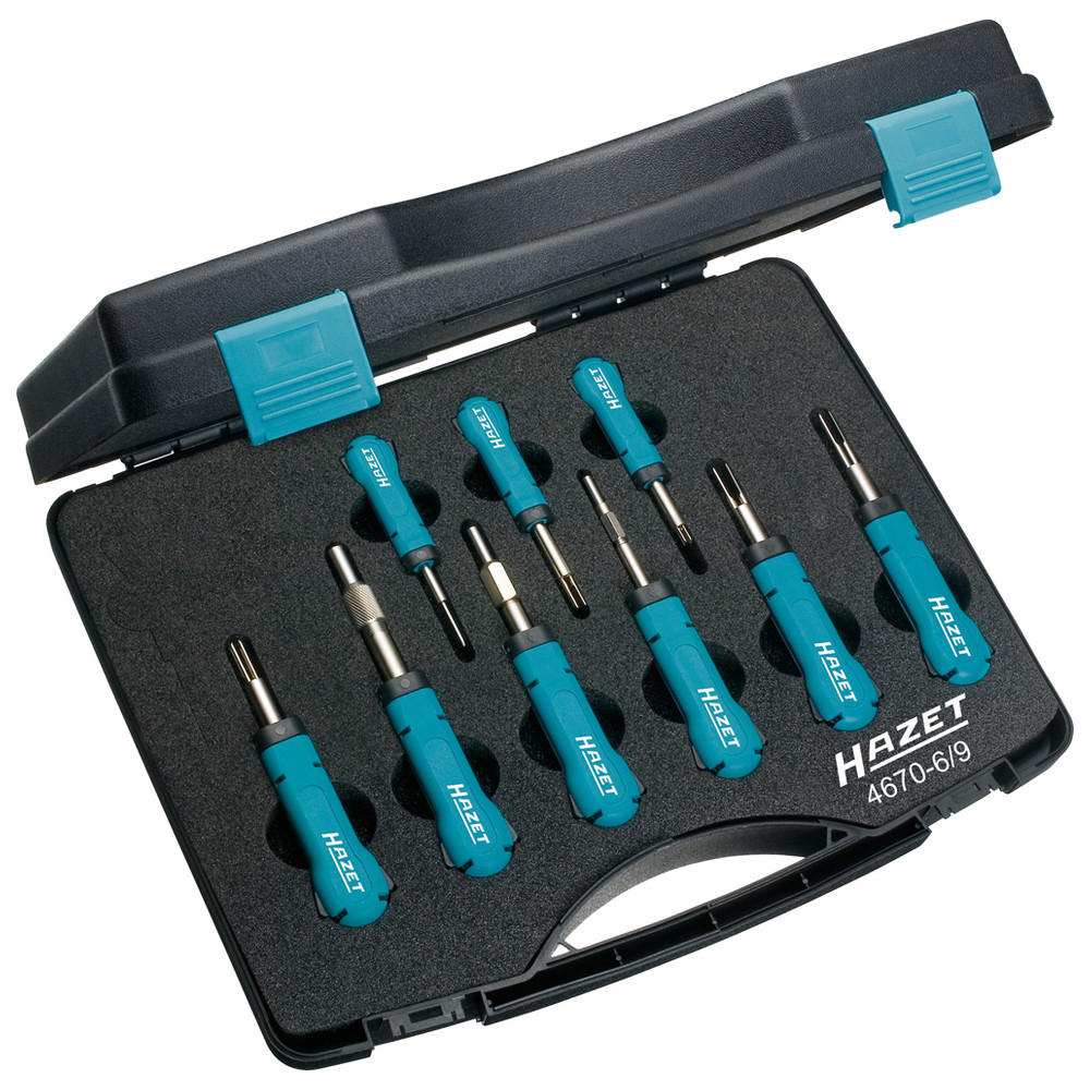 SYSTEM-KABEL-Entriegeler-Sortiment 4670-6/9 - Anzahl Werkzeuge: 9