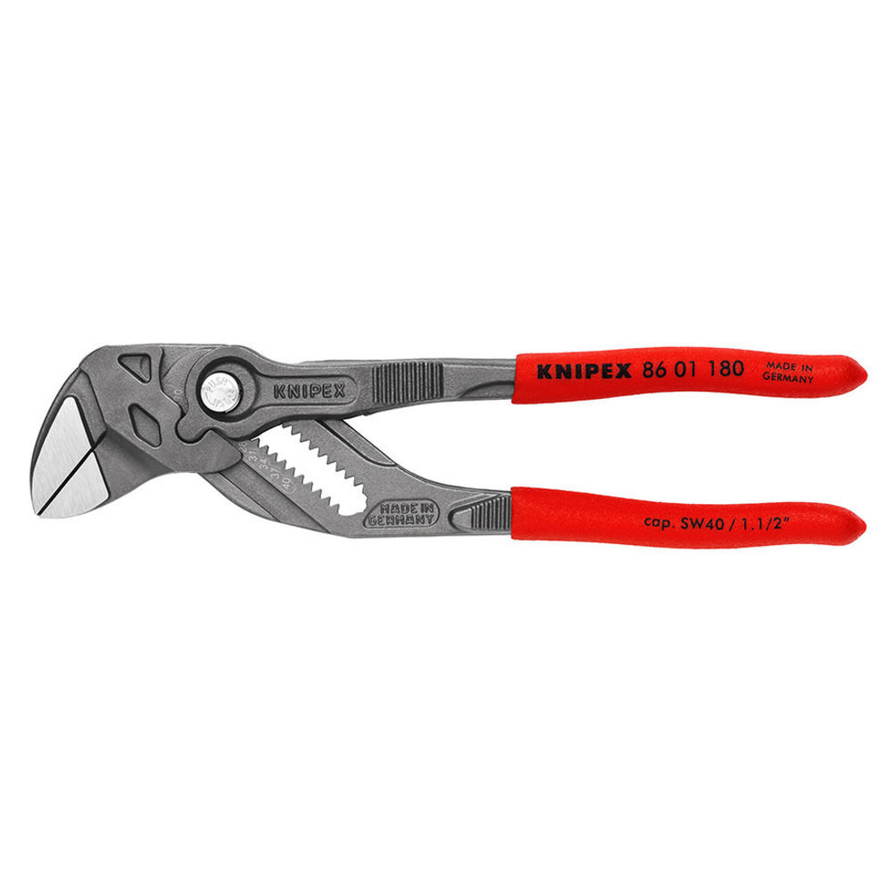 Zangenschlüssel 180mm schw. atramentiert