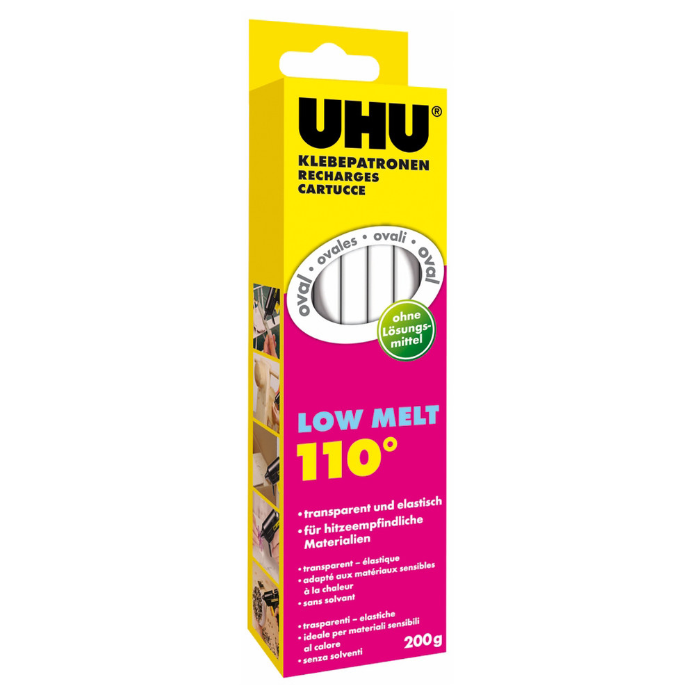 UHU Heißklebepatronen Low Melt, 200 g