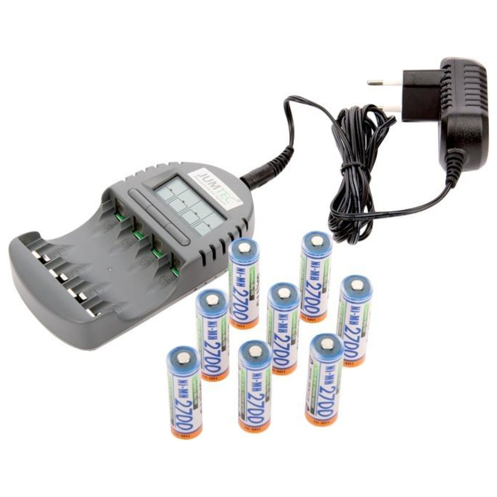 Ladegerät Set 3 mit 8 Mignon NimH-Akkus