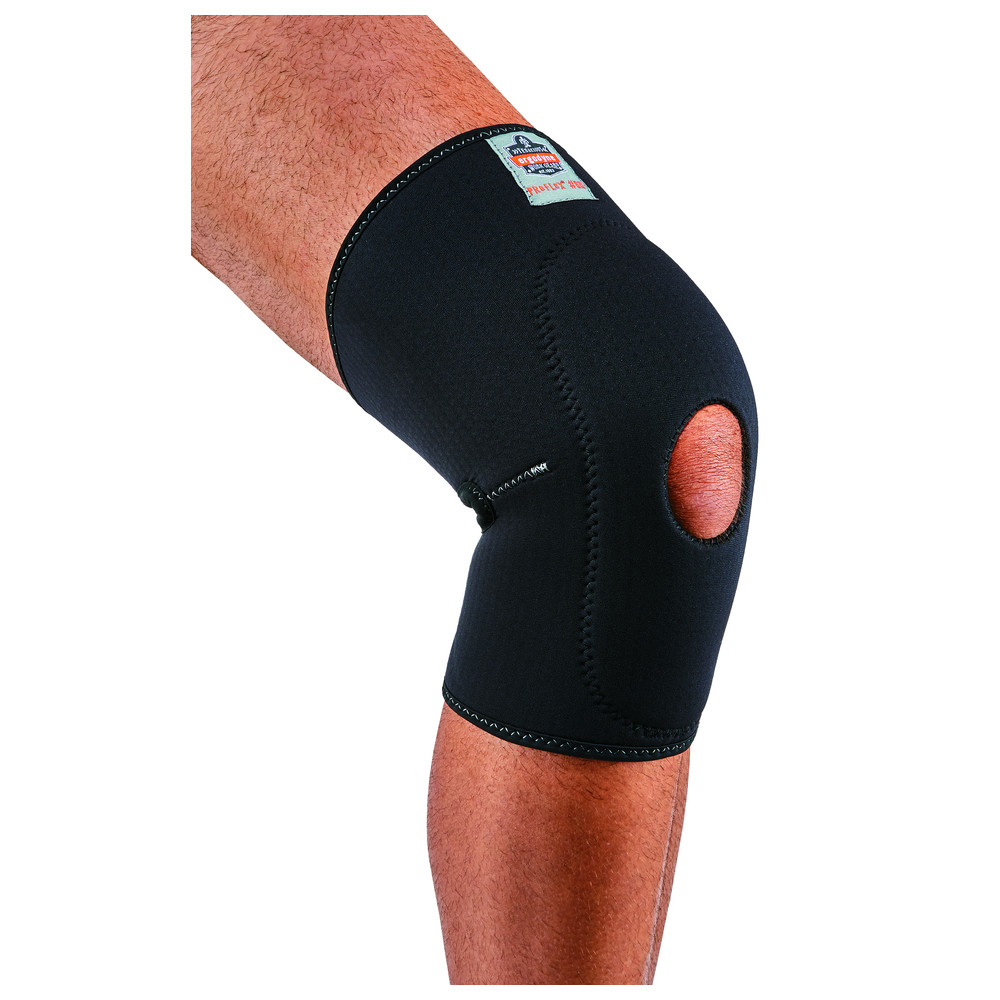 Neopren-Kniebandage Proflex 615, offenes Frontpolster, S, schwarz