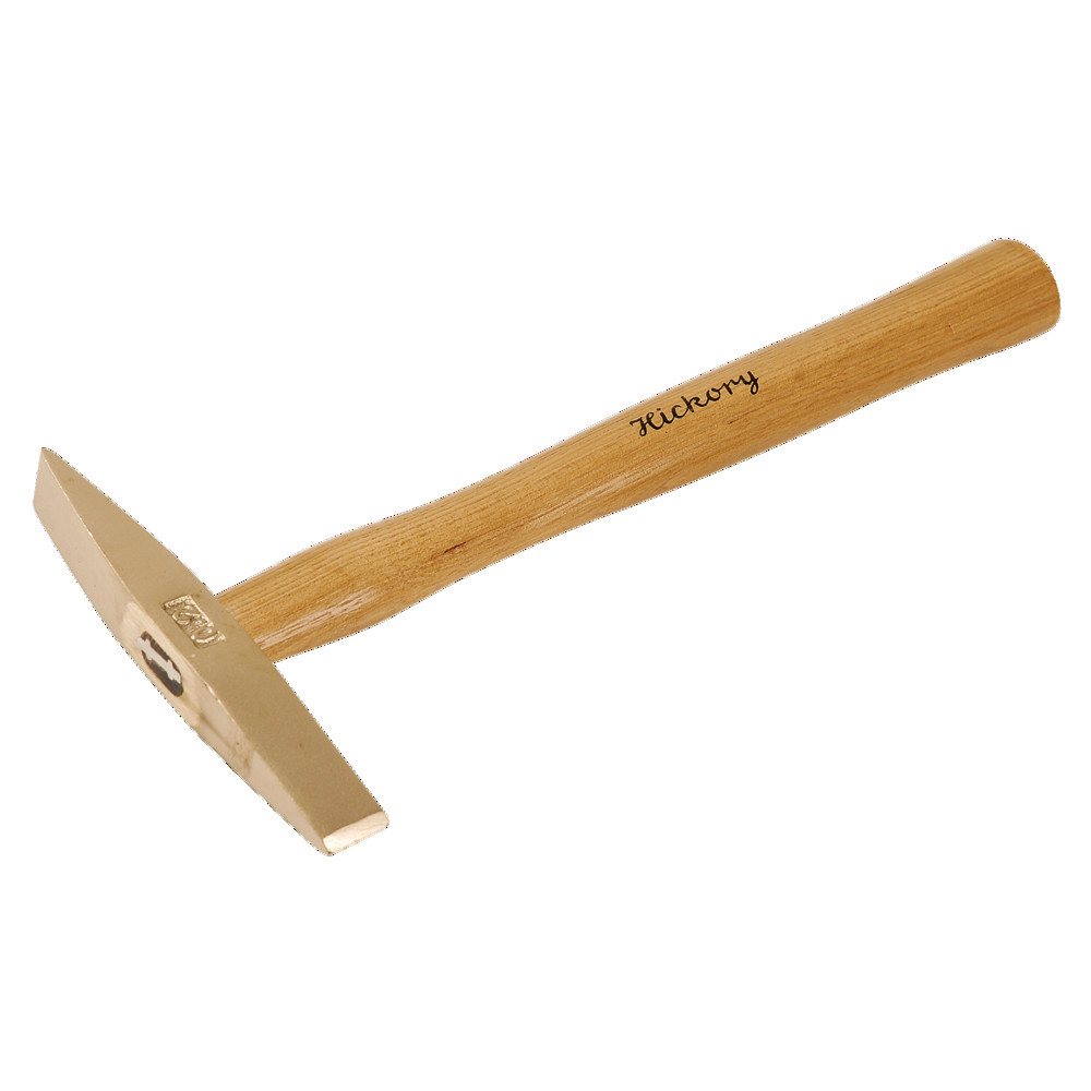 Kesselsteinhammer funkenfrei, mit Hickorystiel, 200 g