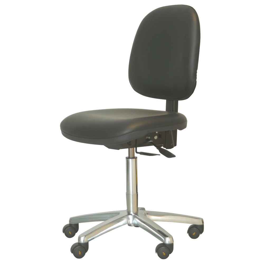 Drehstuhl Vinyl, mit Rollen, ESD