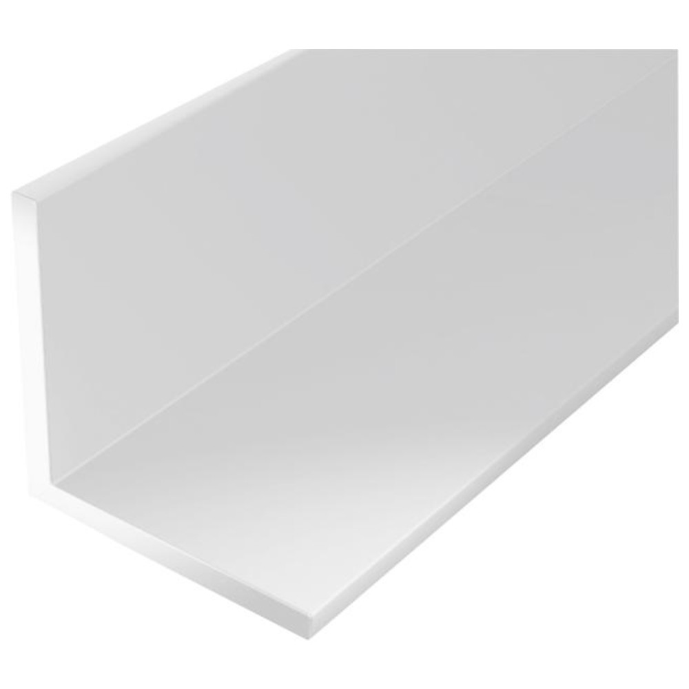 Kunststoff-Winkelprofil 1000/15 x 15 mm weiß