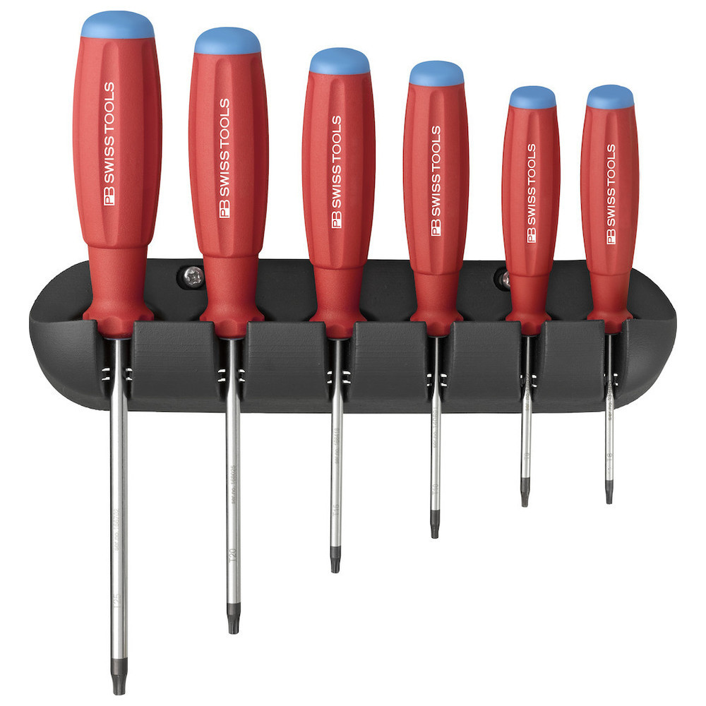 Schraubendreher-Satz 6-teilig Torx im Wandhalter SwissGrip PB Swiss Tools