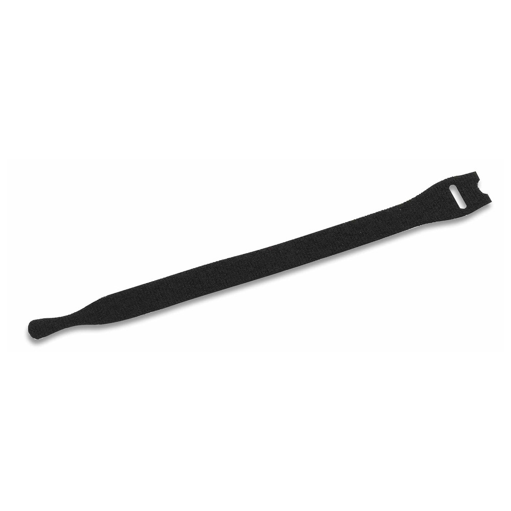 Klettkabelbinder mit Befestigungsschlaufe, 13 x 200 mm, schwarz