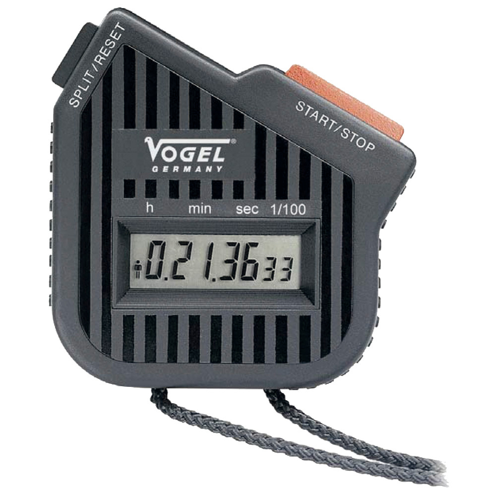 Digital-Stoppuhr, mit 2-Tasten-Bedienung, 1/100 Sek.