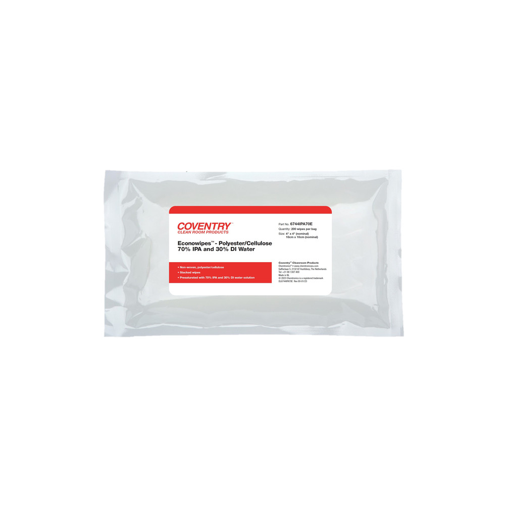 Reinigungstücher Econowipes 6744IPA70E, getränkt, 10x10 cm