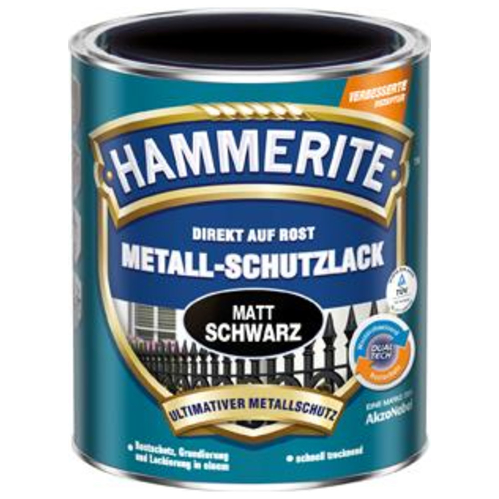 Metallschutz-Lack 750 ml matt schwarz