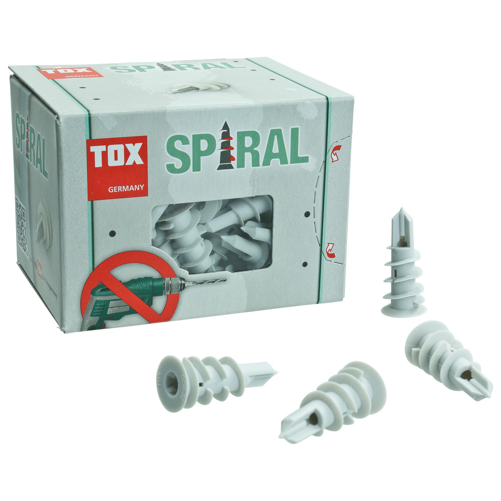 Gipskartondübel Kunststoff Spiral 32, 32 mm